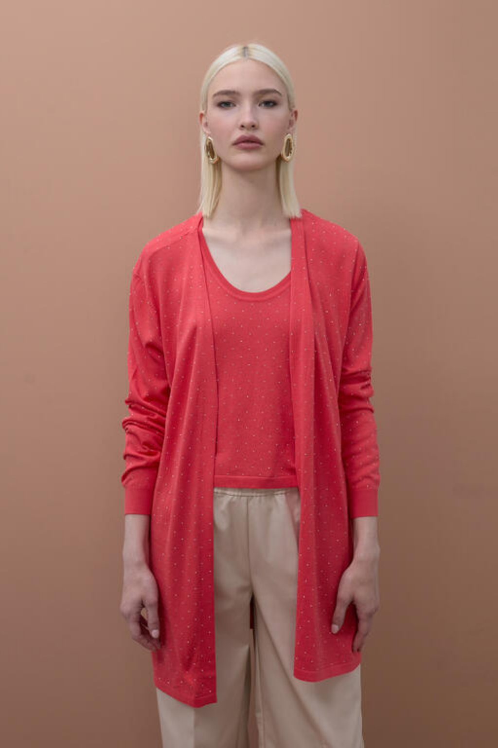 CARDIGAN LONGO COM STRASS - LOLA CASADEMUNT BY MAITE