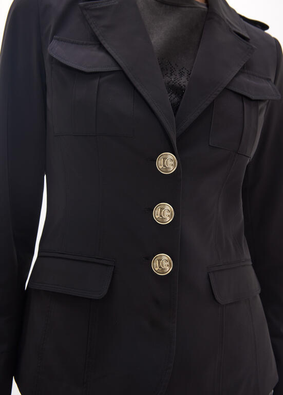 BLAZER CINTADO COM DETALHES DOURADOS E PRESILHAS LC - LOLA CASADEMUNT