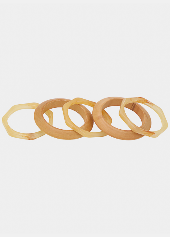 SET DE PULSEIRAS DE MADEIRA - ALIBY
