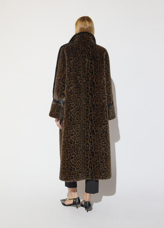 CASACO DE PÊLO SINTÉTICO LEOPARDO LC - LOLA CASADEMUNT