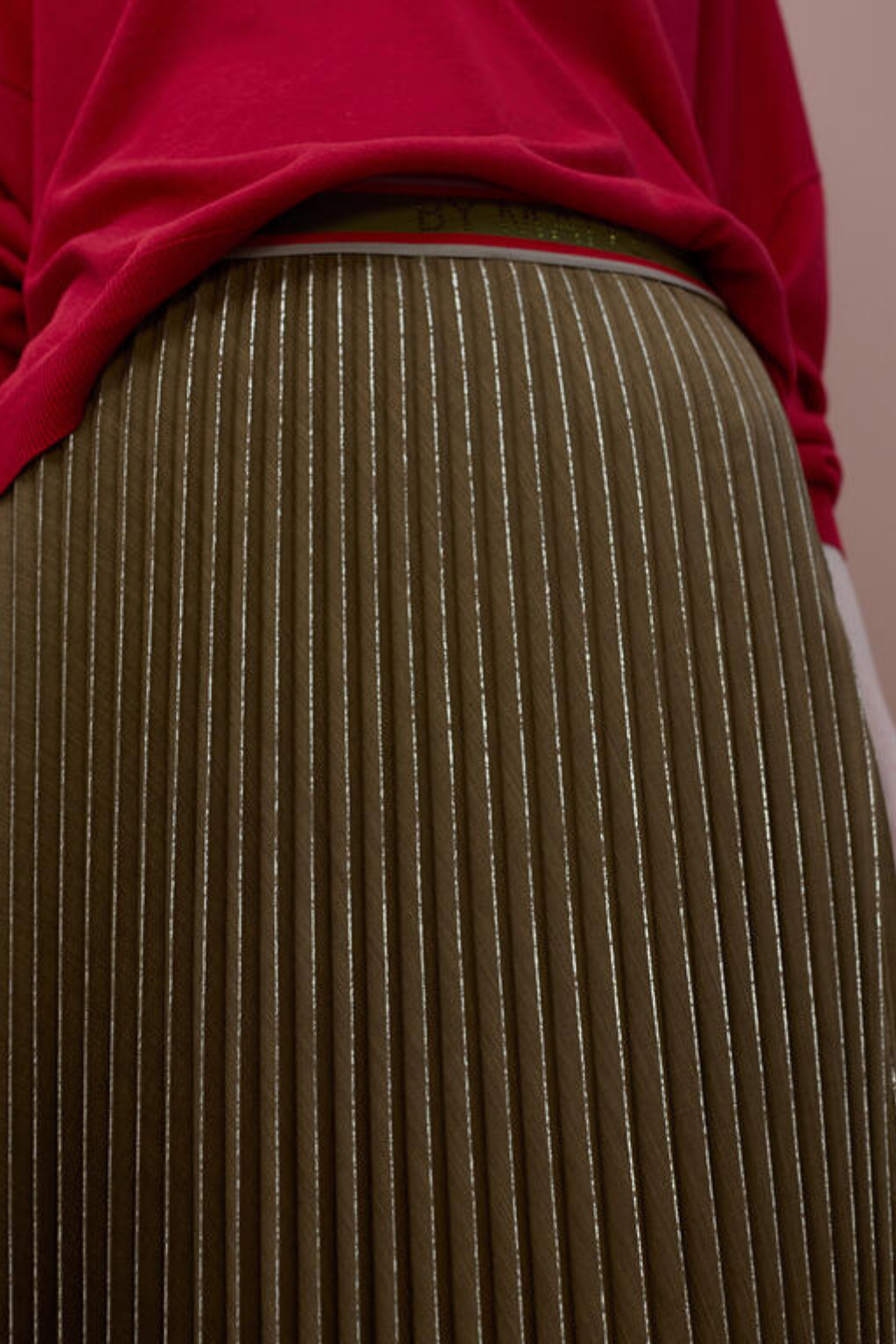 SAIA MIDI PLISSADA METALIZADA - LOLA CASADEMUNT BY MAITE