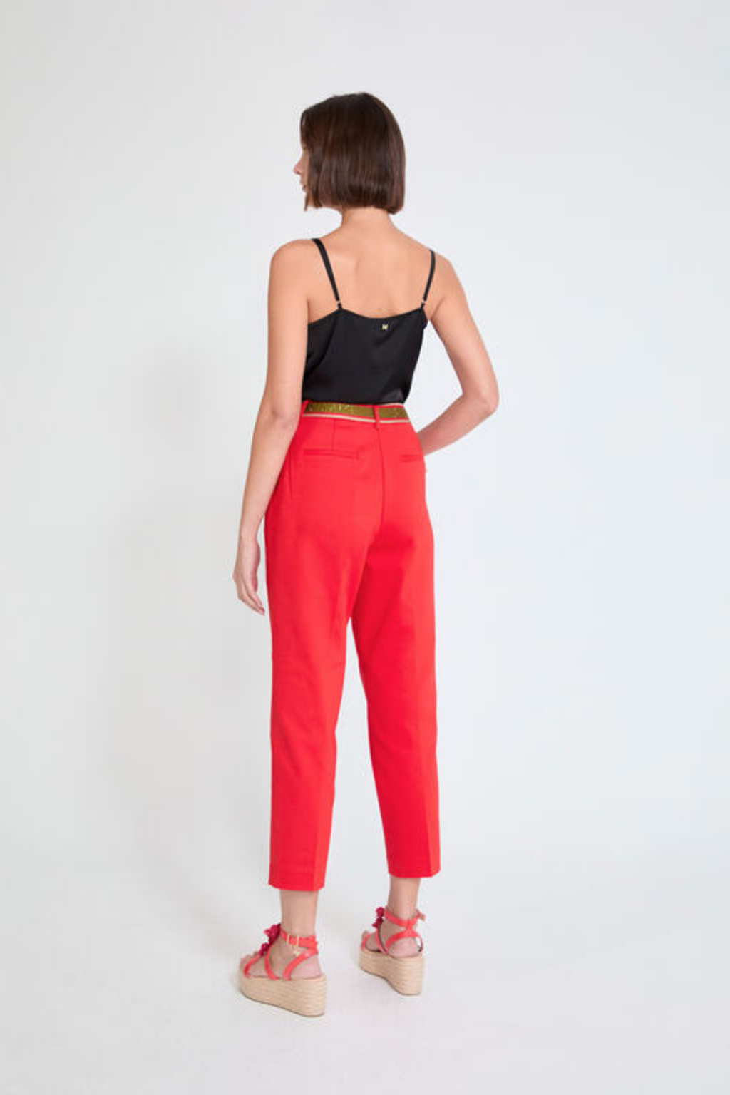 CALÇAS COM FITA DE LOGOTIPO - LOLA CASADEMUNT BY MAITE