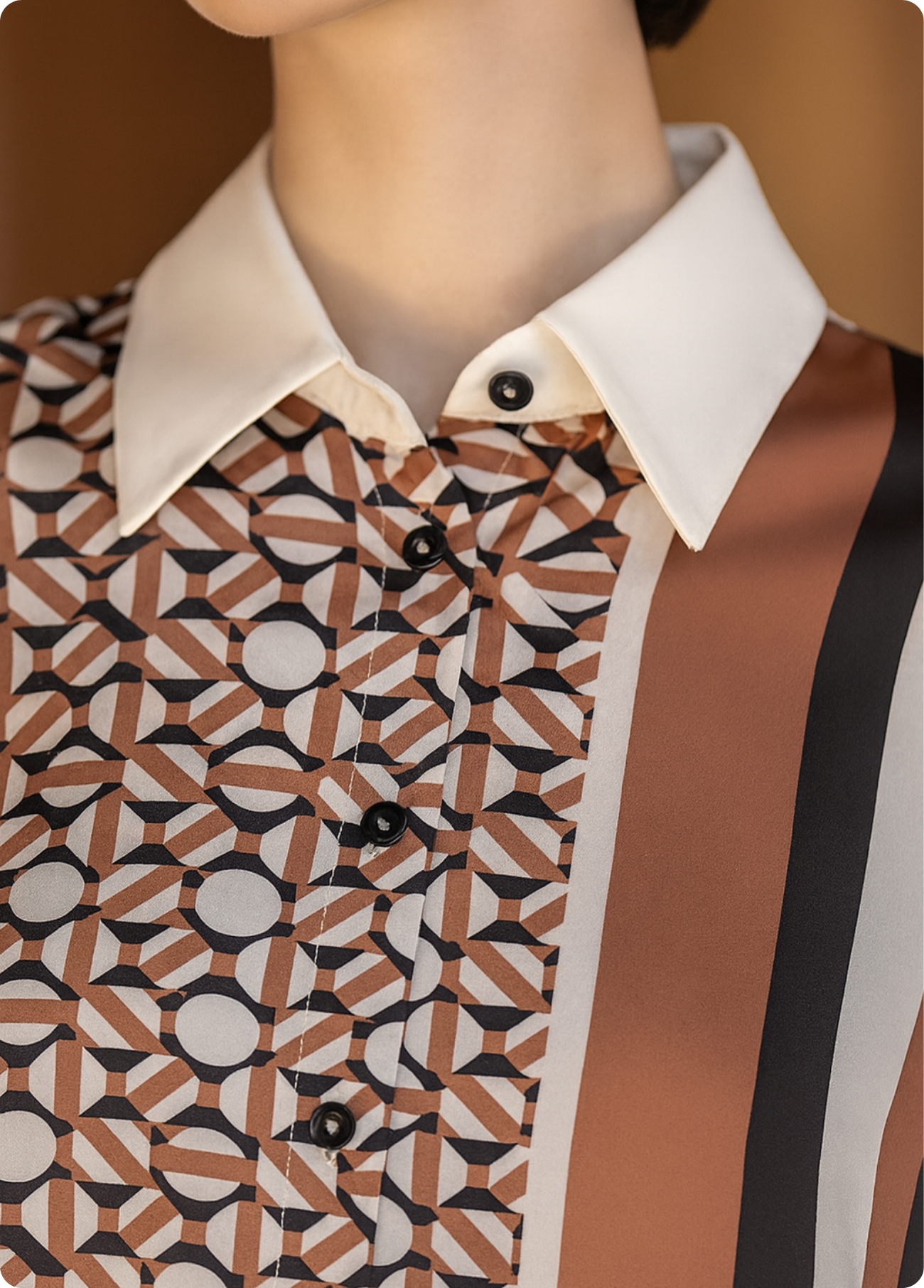 CAMISA ESTAMPADO GEOMÉTRICO - SCUSI