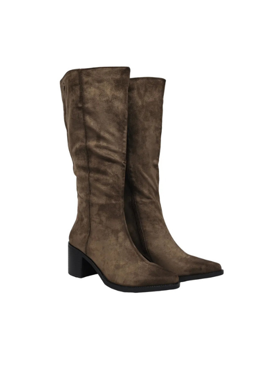 BOTAS DE COURO VEGANO DE CANO ALTO - XTI SHOES