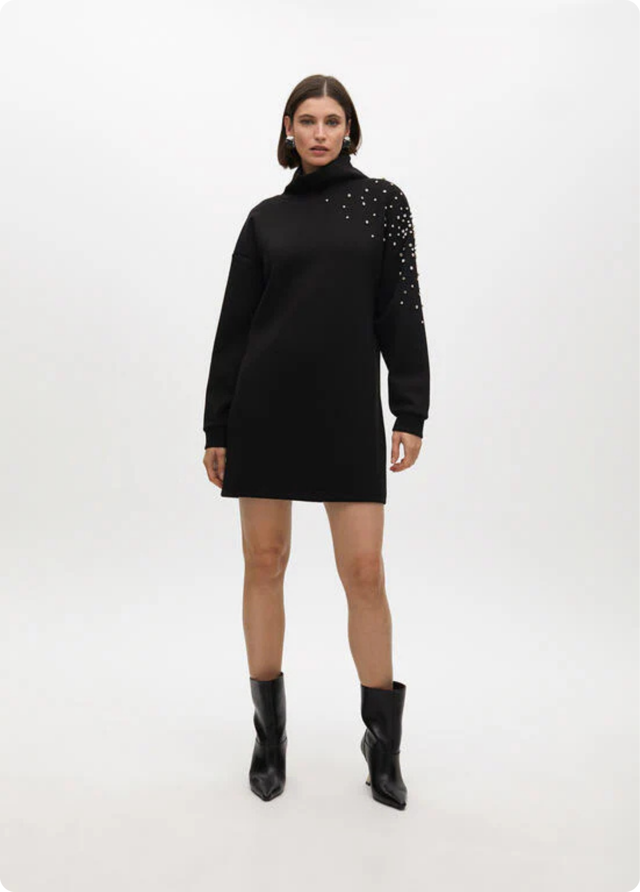 VESTIDO DETALHE EM PEDRARIA - LOLA CASADEMUNT