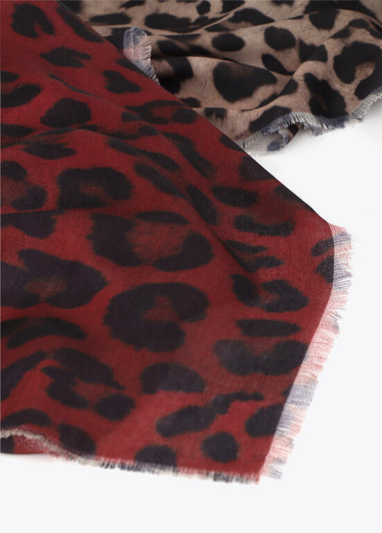 ECHARPE ANIMAL PRINT COM DEGRADÊ DE TONS - LOLA CASADEMUNT