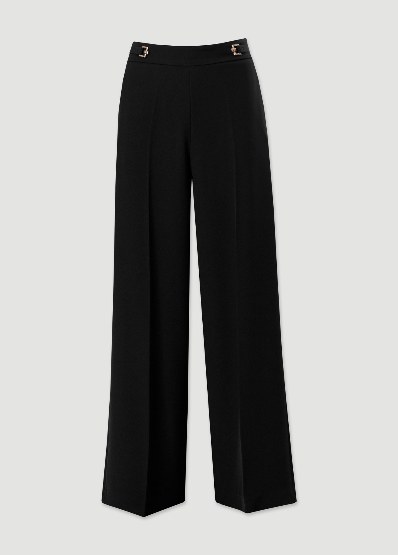 CALÇAS WIDE LEG COM FIVELAS METÁLICAS - FERRACHE