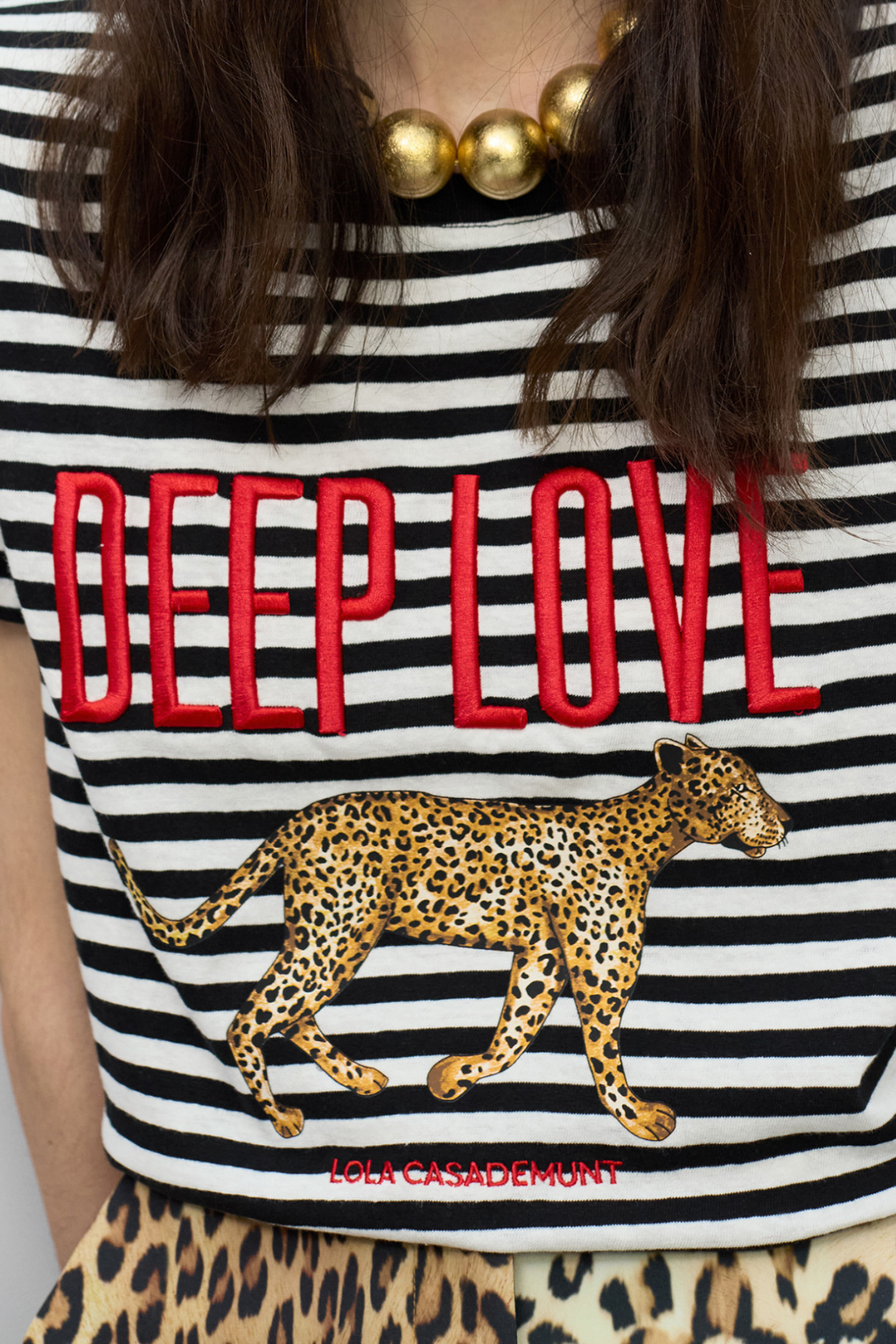 T-SHIRT LISTRADA DEEP LOVE - LOLA CASADEMUNT