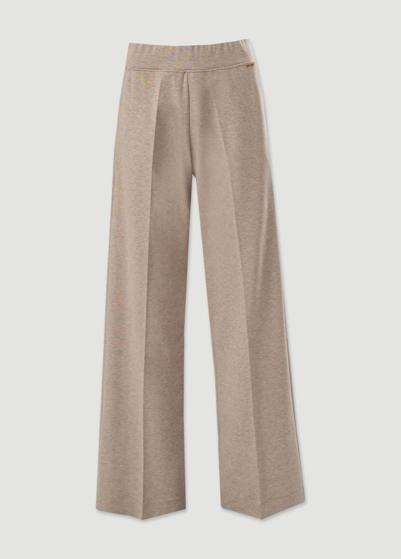 CALÇA FEMININA WIDE LEG CHAMPANHE EM MALHA - FERRACHE