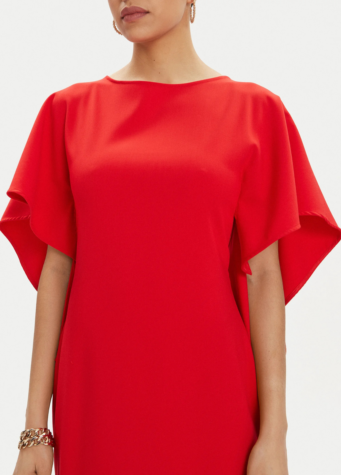 VESTIDO COMPRIDO COM COSTAS ABERTAS E FOLHO - LOLA CASADEMUNT