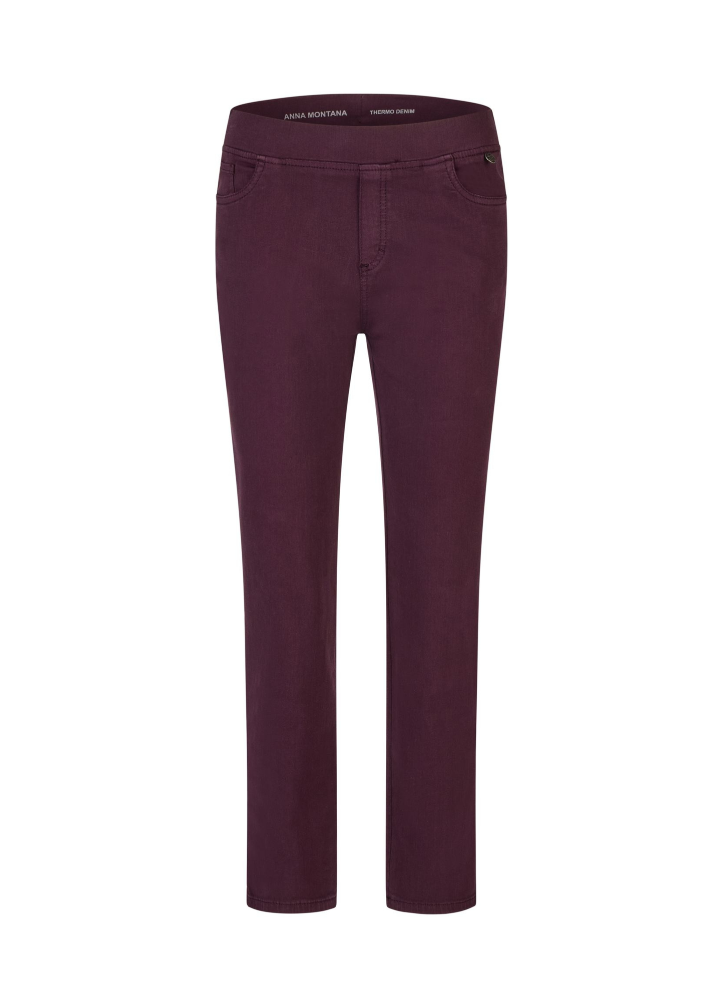 CALÇAS THERMO DENIM BORDEAUX - ANNA MONTANA