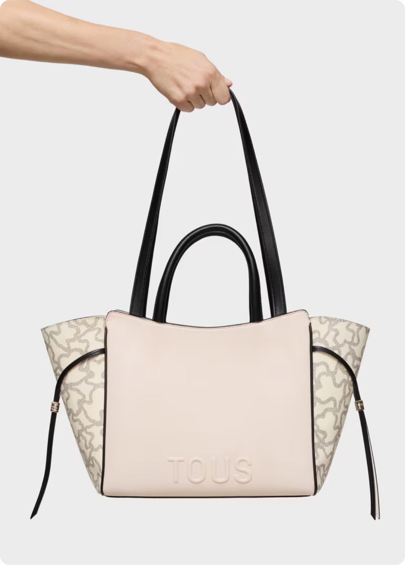 MALA CITY MÉDIA KAOS BEGE E PRETO - TOUS