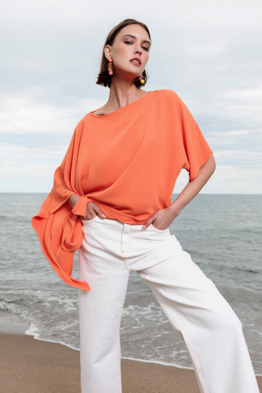 BLUSA FLUÍDA ASSIMÉTRICA - LOLA CASADEMUNT BY MAITE
