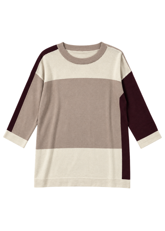CAMISOLA DE MALHA TRICOLOR - BARBARA LEBEK