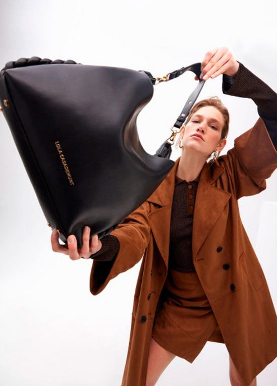 MALA SHOPPER ICÓNICA 1981 COM ALÇA METÁLICA PERSONALIZADA - LOLA CASADEMUNT