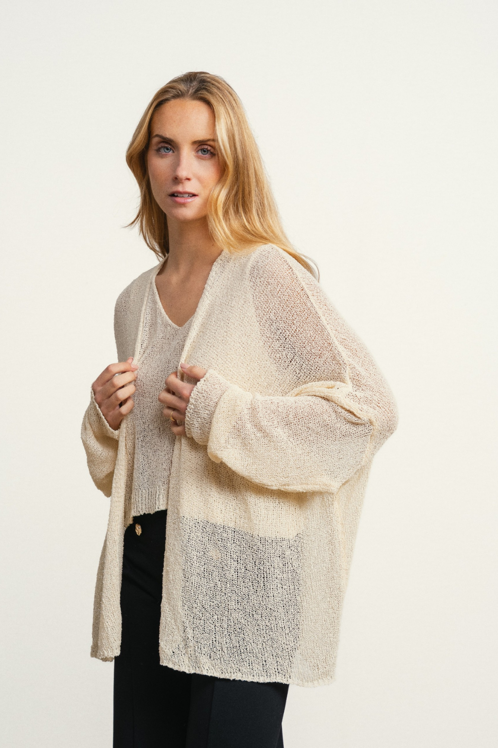 CASACO SOLTO TIPO CROCHÉ - SMF