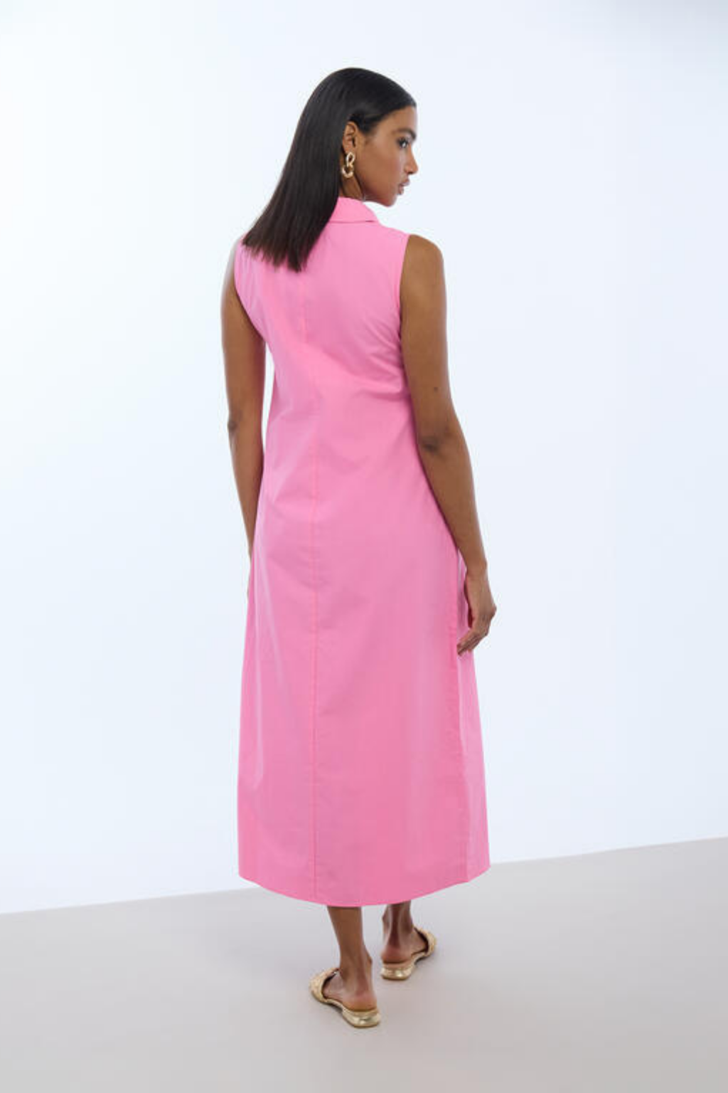 VESTIDO MIDI COM NÓ FRONTAL - LOLA CASADEMUNT