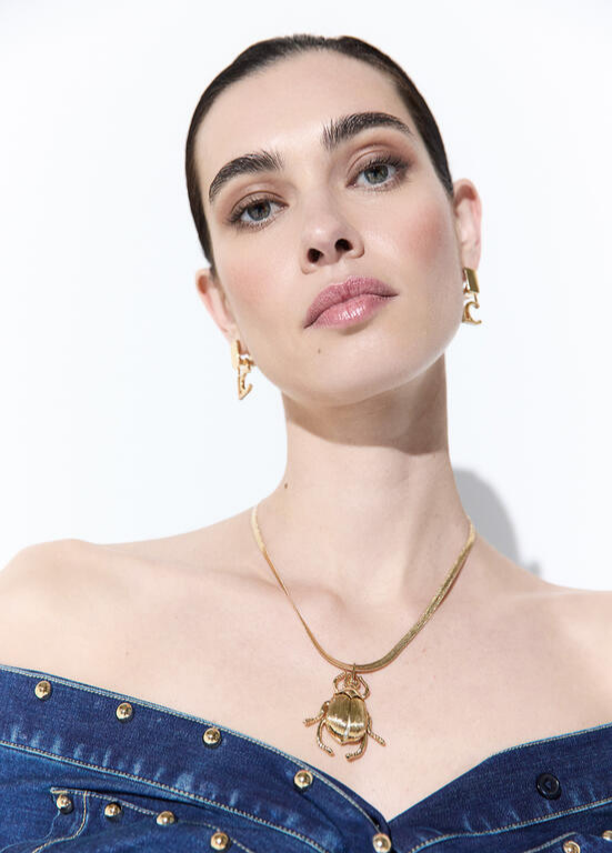 BRINCOS MINIMALISTAS DOURADOS COM LC - LOLA CASADEMUNT