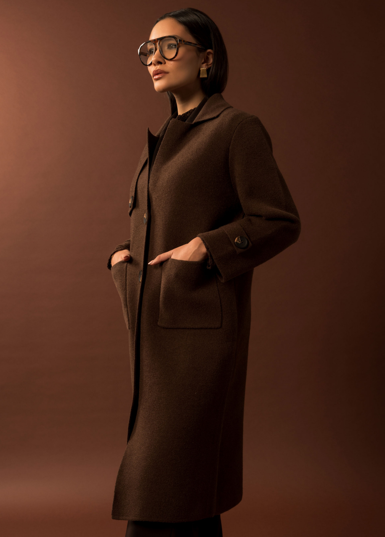 CASACO DE MALHA COMPRIDO CONTEMPORÂNEO - FERRACHE