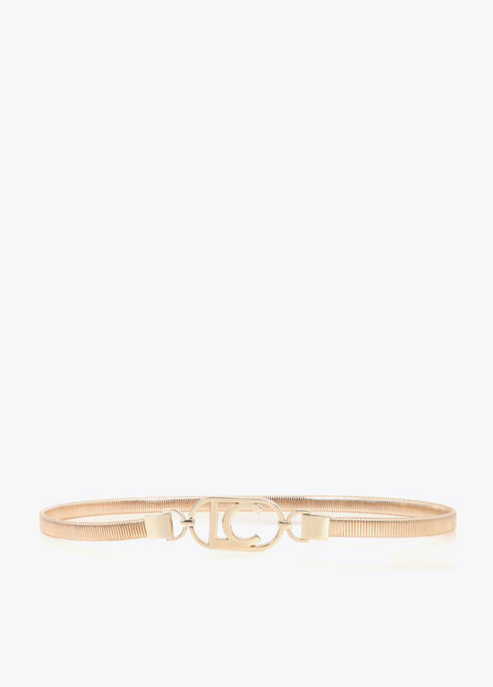 CINTO FINO DOURADO COM MONOGRAMA LC - LOLA CASADEMUNT