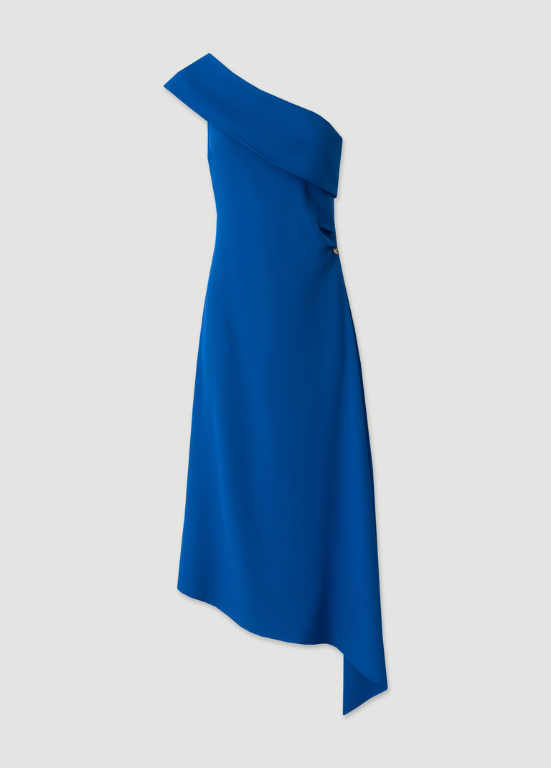VESTIDO ELEGANTE COM DESIGN ASSIMÉTRICO DE UM OMBRO - FERRACHE