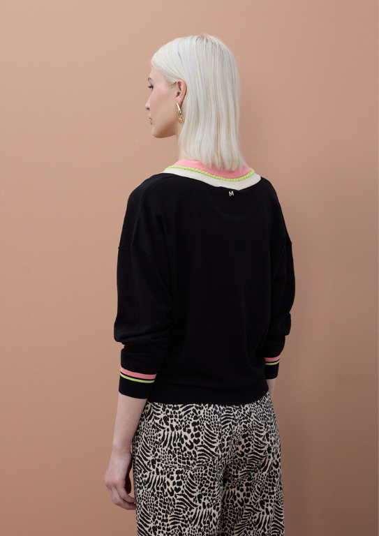 CAMISOLA MALHA DECOTE EM V COM TRANÇA - LOLA CASADEMUNT