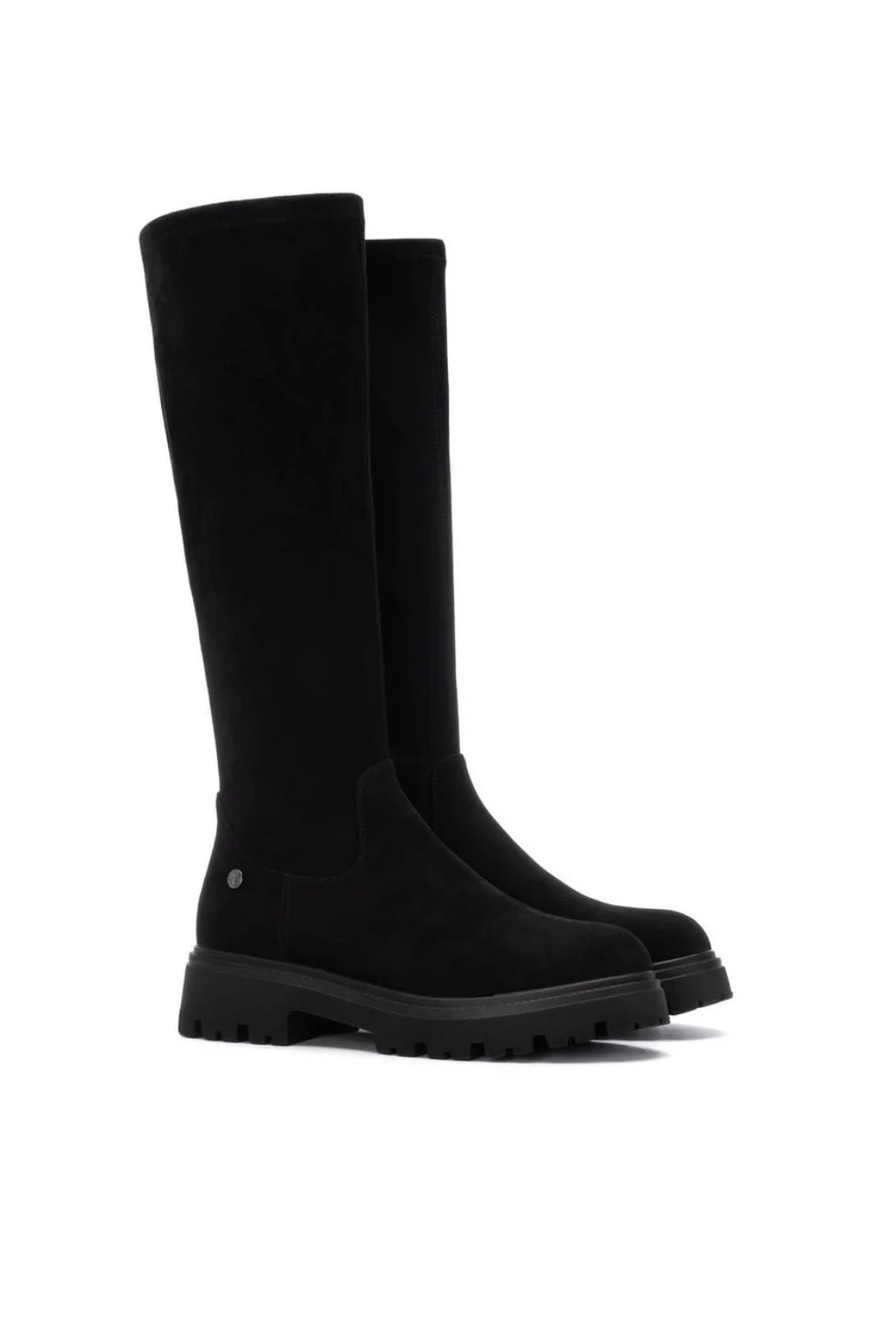 BOTA CANO ALTO RASO EM CAMURÇA MACIA - XTI shoes