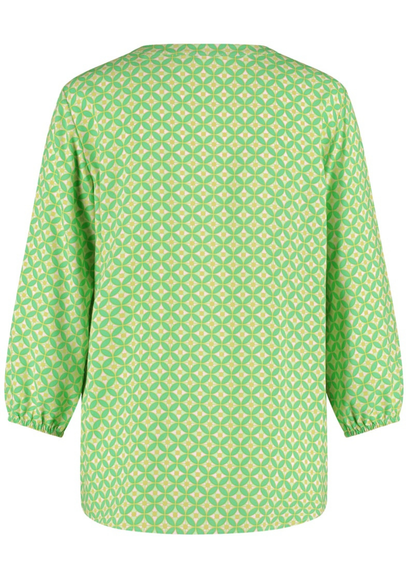 BLUSA VERDE ESTAMPADO GEOMÉTRICO - GERRY WEBER