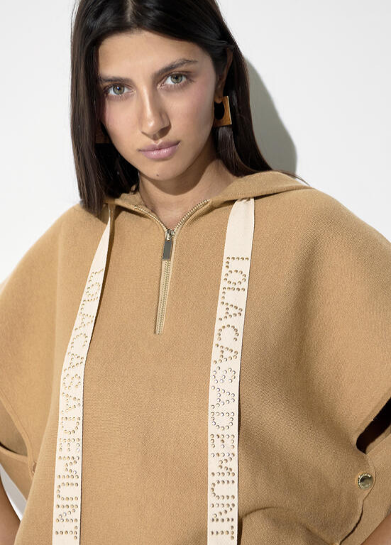 CAPA DE MALHA CAMEL LC - LOLA CASADEMUNT