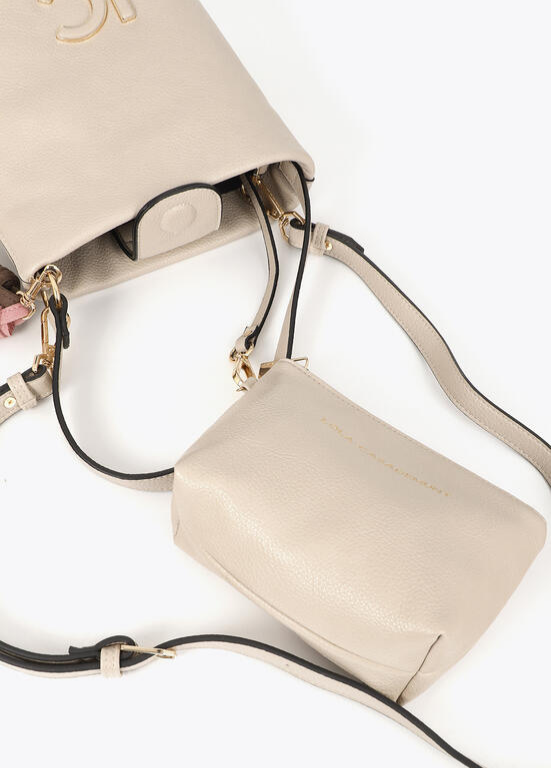 MALA BANDOLERA ECOPELE LC COM PORMENOR DE FRANJAS - LOLA CASADEMUNT