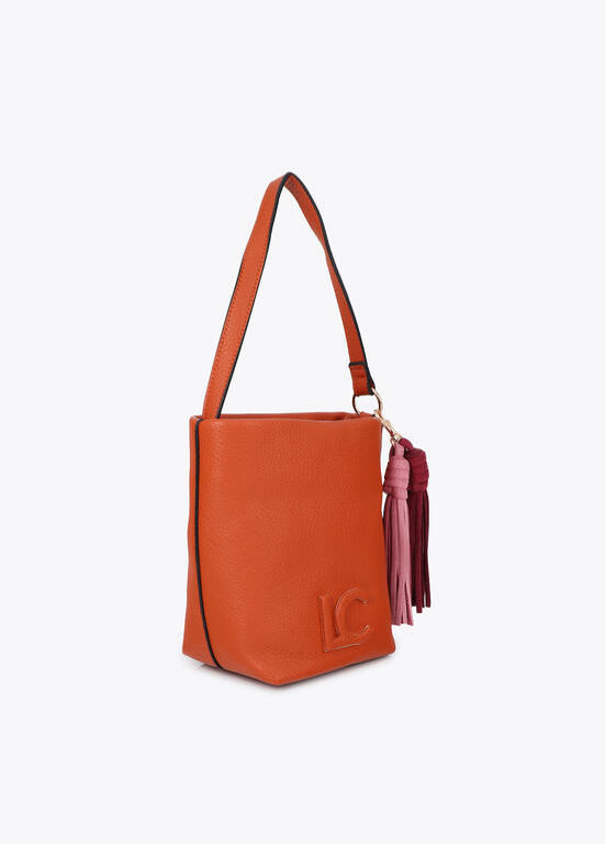 MALA BANDOLERA ECOPELE LC COM PORMENOR DE FRANJAS - LOLA CASADEMUNT