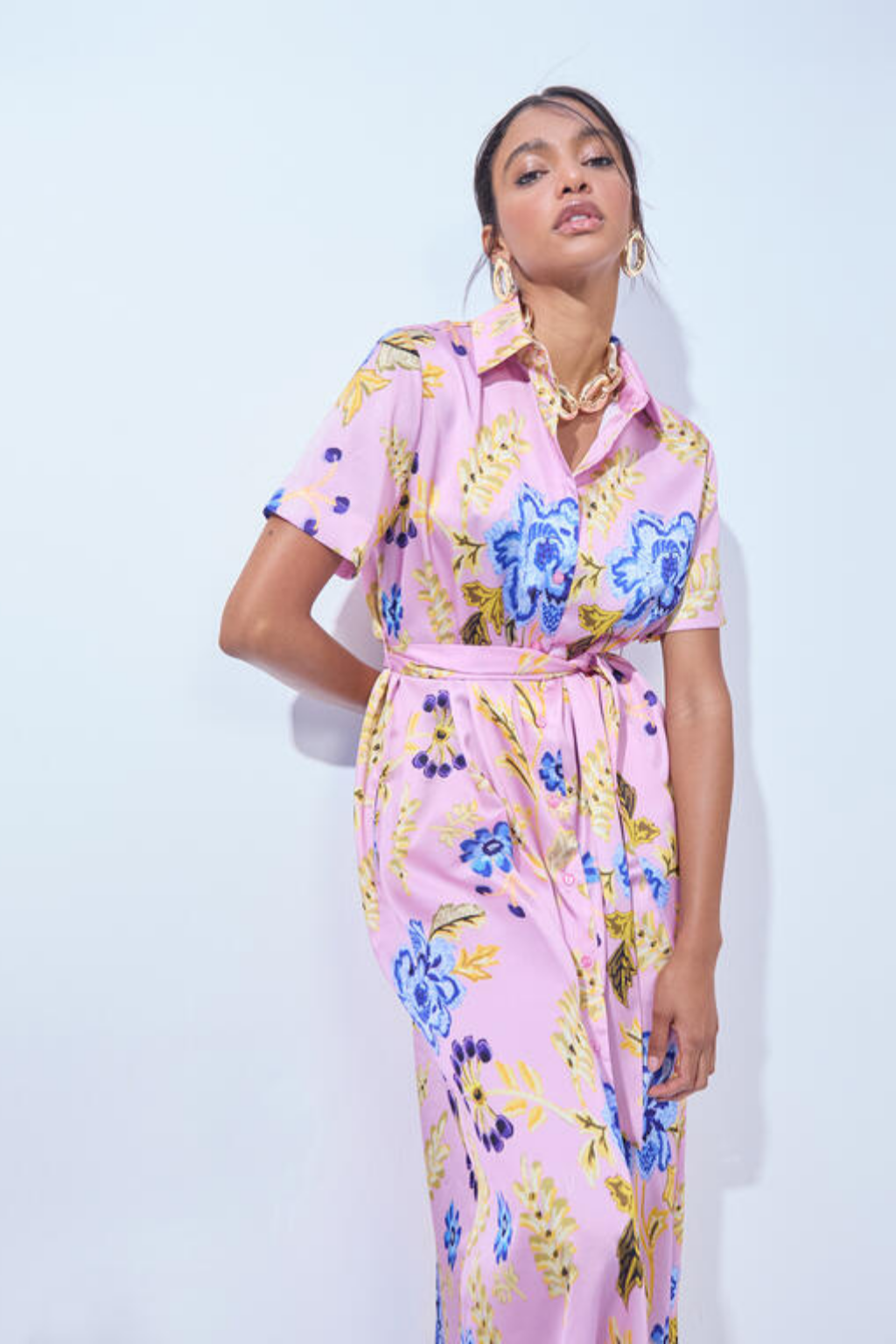 VESTIDO ESTAMPADO FLORAL - LOLA CASADEMUNT