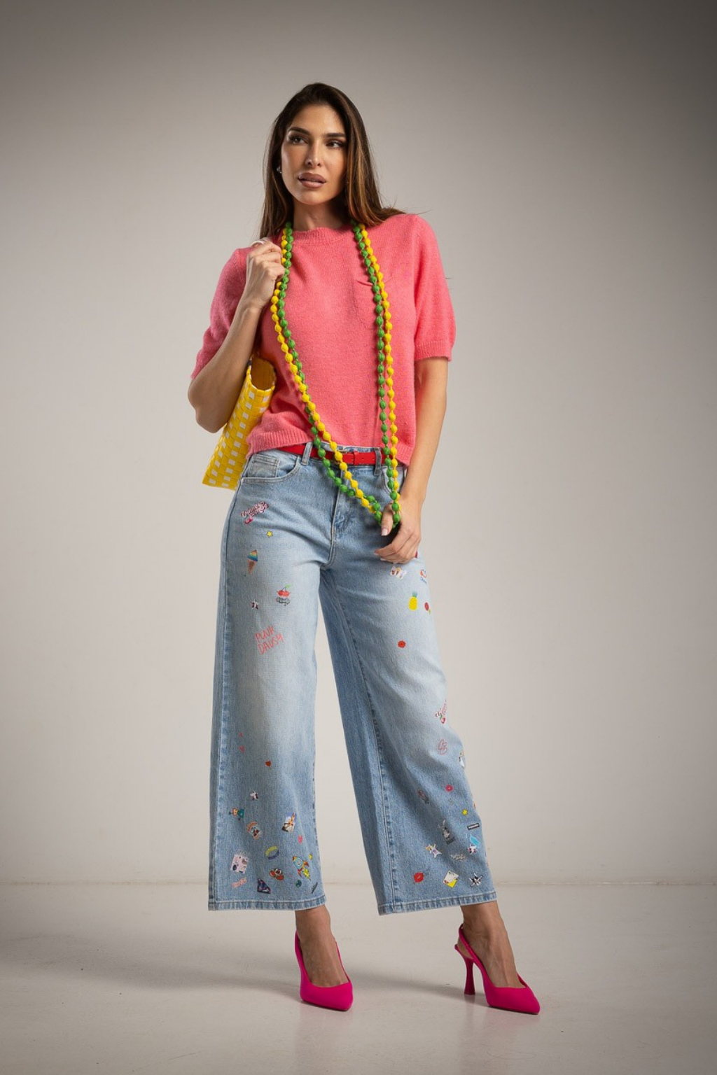 CALÇAS DE GANGA COM FANTASIA - ALBANO'S