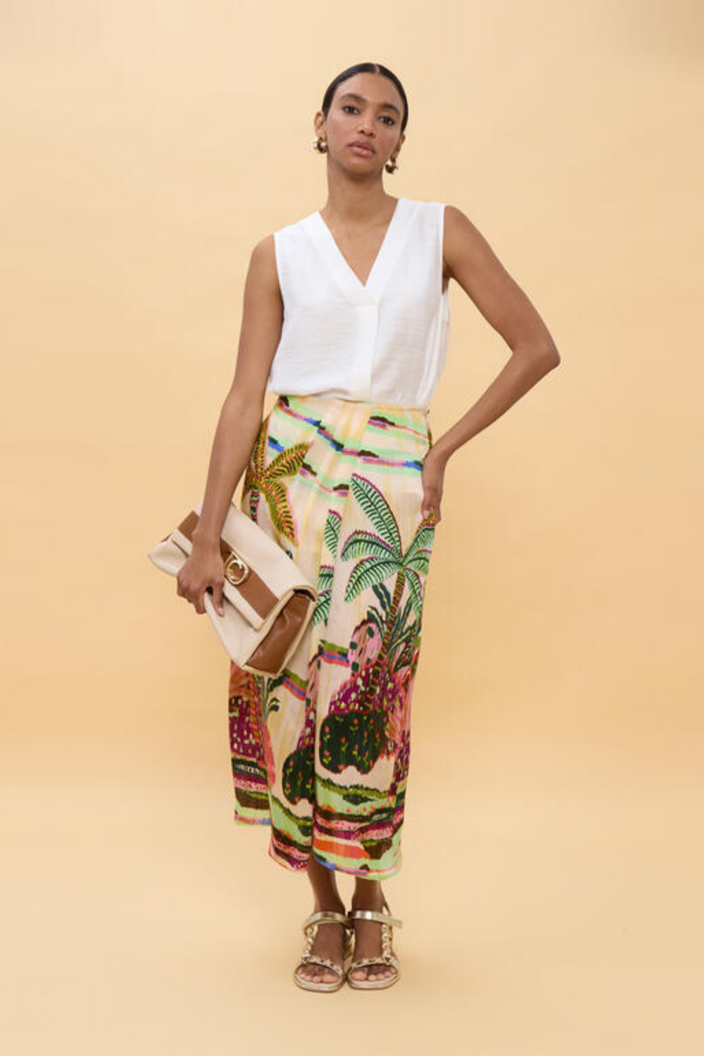 SAIA COM ESTAMPADO TROPICAL - LOLA CASADEMUNT