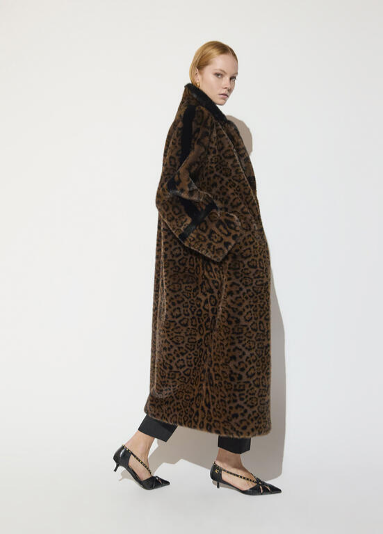 CASACO DE PÊLO SINTÉTICO LEOPARDO LC - LOLA CASADEMUNT