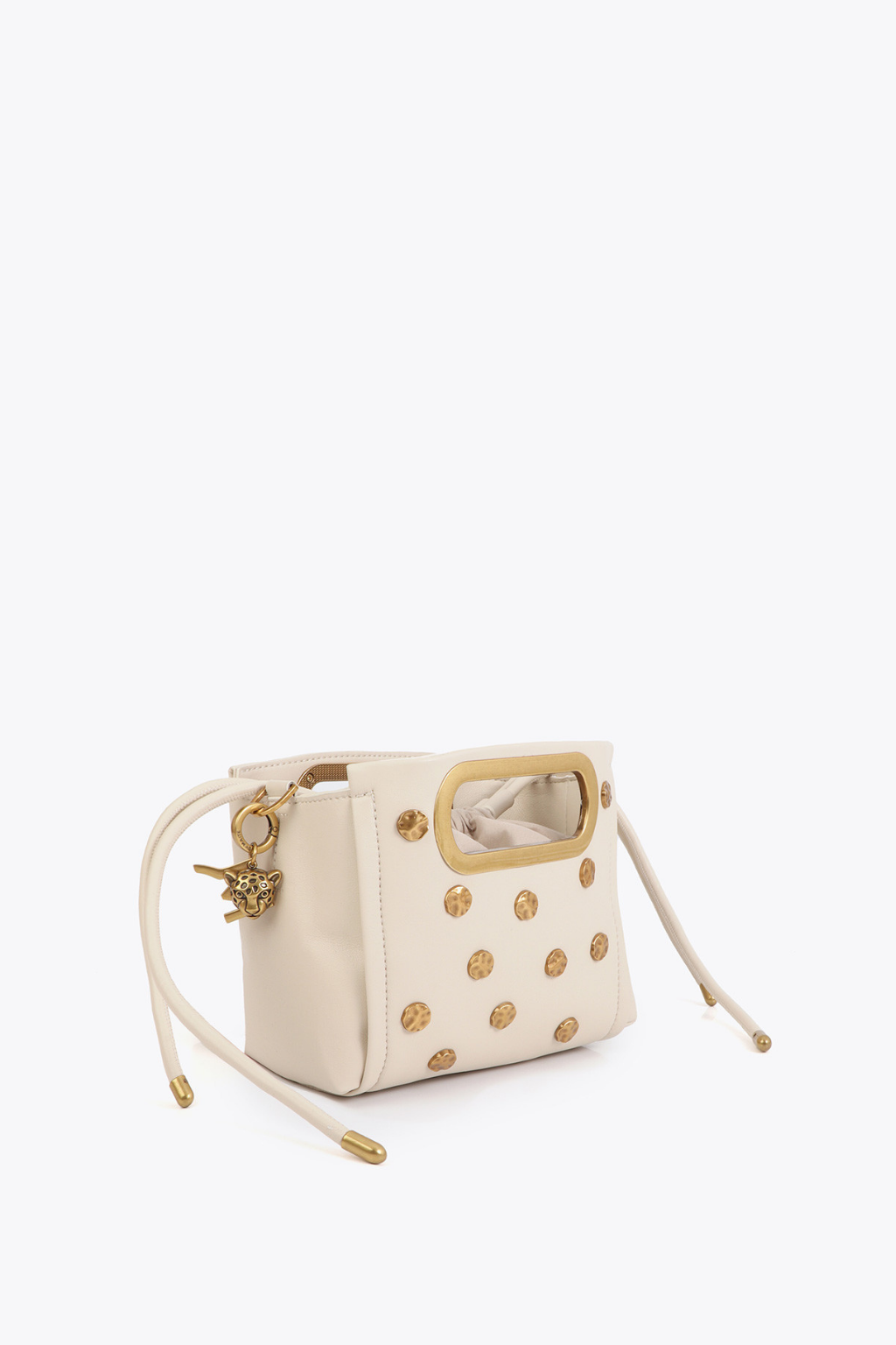 BOLSA DE ECOPELE COM TACHINHAS DOURADAS - LOLA CASADEMUNT