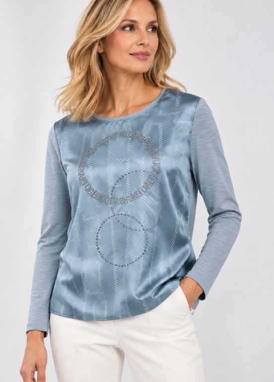 BLUSA SEDOSA À FRENTE COM  STRASS - BARBARA LEBEK