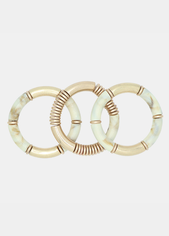 SET 3 PULSEIRAS ELÁSTICAS ABALONE - ALIBY