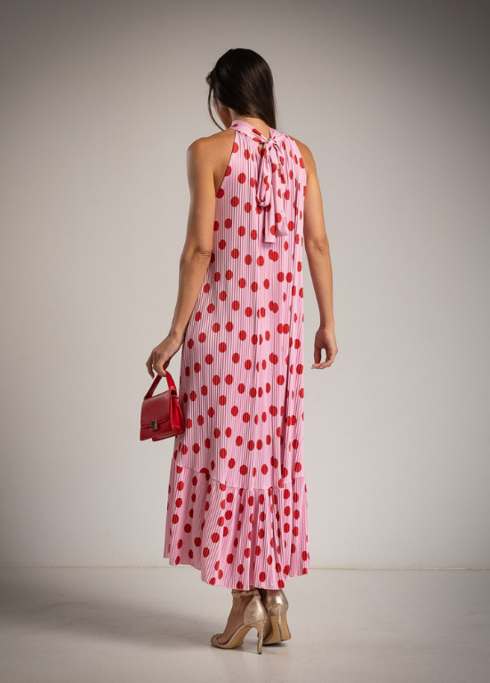 VESTIDO PLISSADO BOLINHAS - ALIBY