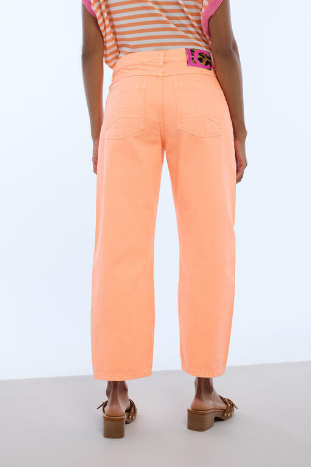 CALÇAS DE GANGA LARANJA NEON - LOLA CASADEMUNT