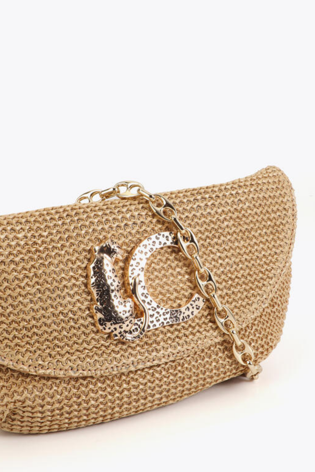 MALA MEIA LUA EM RÁFIA LC - LOLA CASADEMUNT