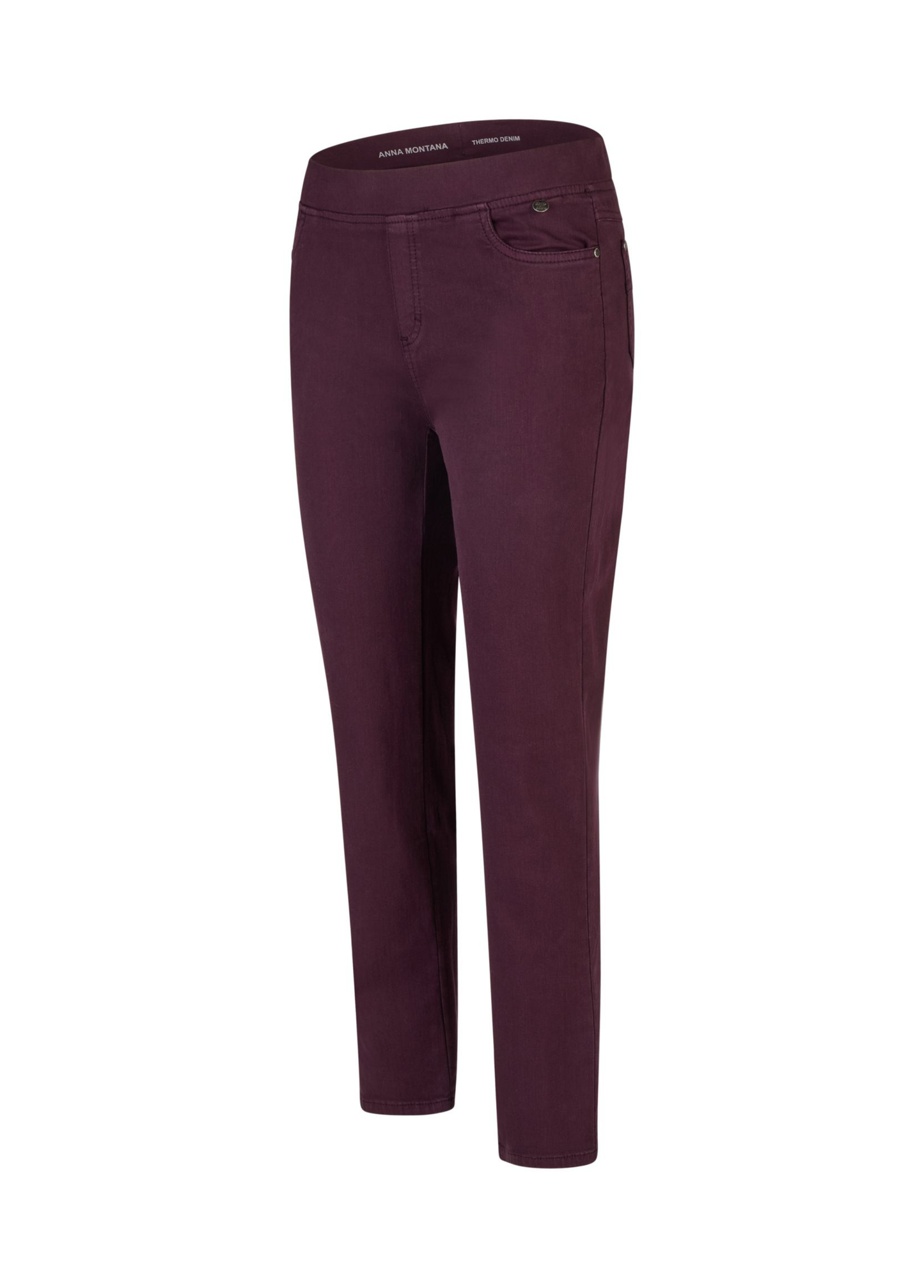 CALÇAS THERMO DENIM BORDEAUX - ANNA MONTANA