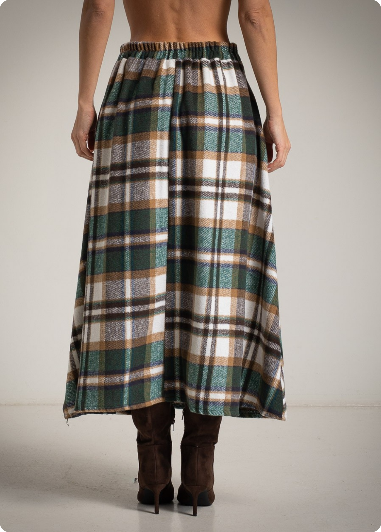 SAIA MIDI DE XADREZ VERDE - ALBANOS