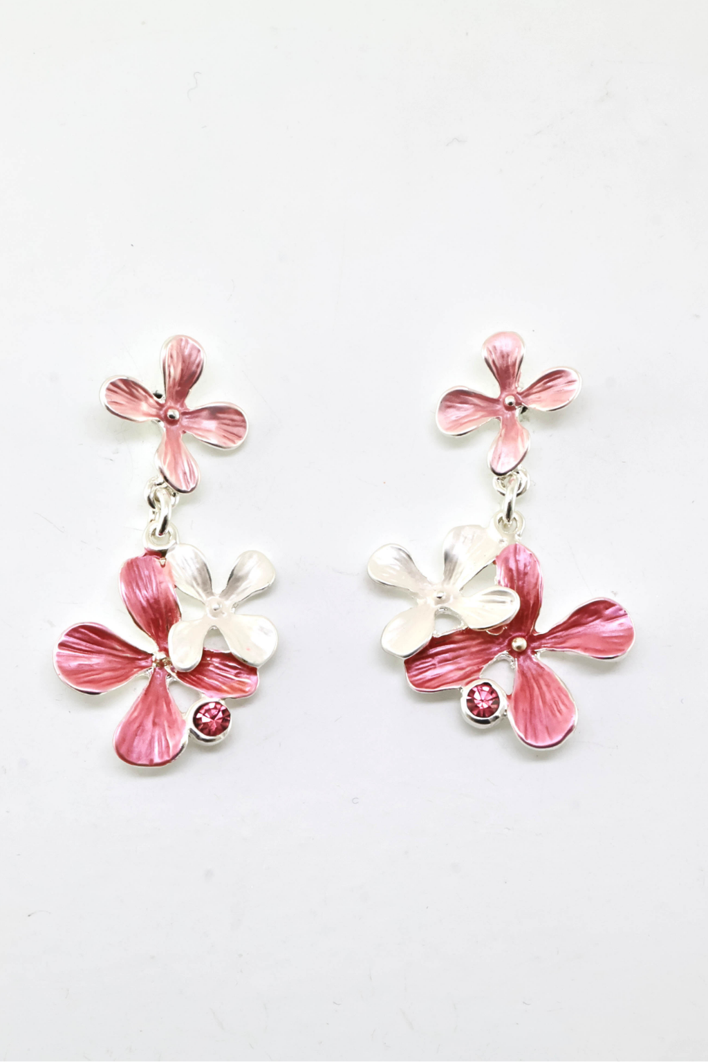 BRINCOS PEQUENOS COM FLORES - ALIBY