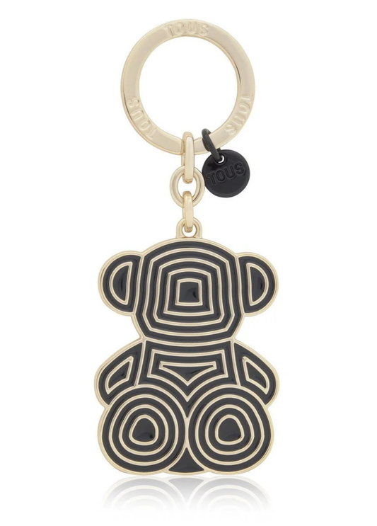 PORTA-CHAVES PRETO BOLD BEAR LINES - TOUS