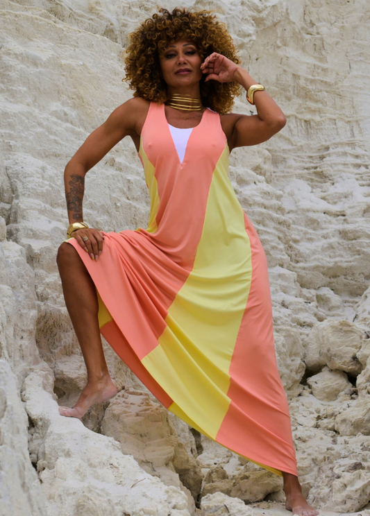 VESTIDO BICOLOR DE LYCRA - TROPICAL BRASIL