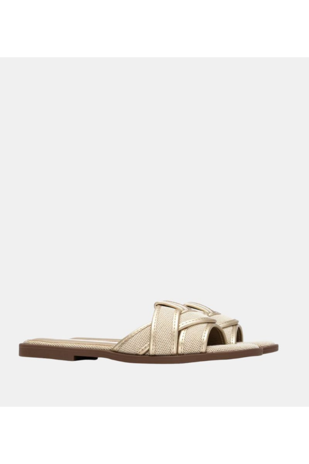 CHINELAS RASAS ABERTAS EM COR OURO - XTI shoes