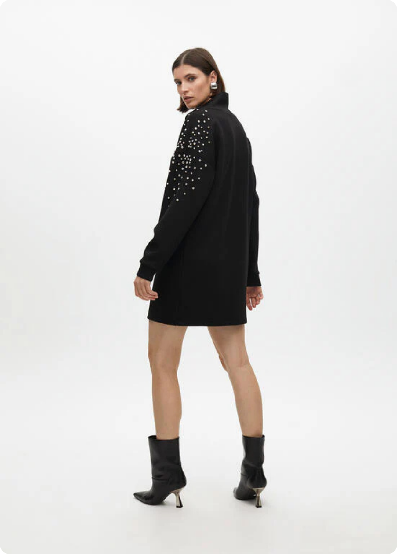 VESTIDO DETALHE EM PEDRARIA - LOLA CASADEMUNT