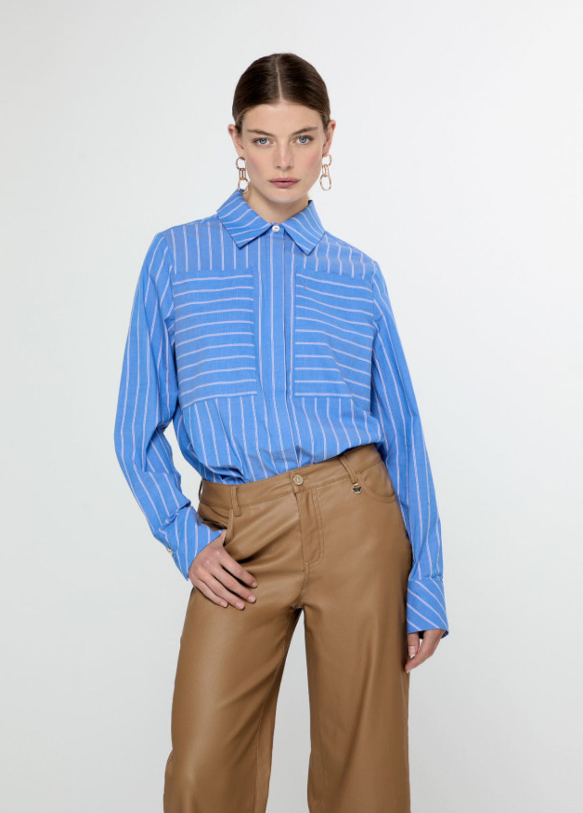 CALÇA CULOTE DE ECOPELE ENCERADA CAMEL - LOLA CASADEMUNT