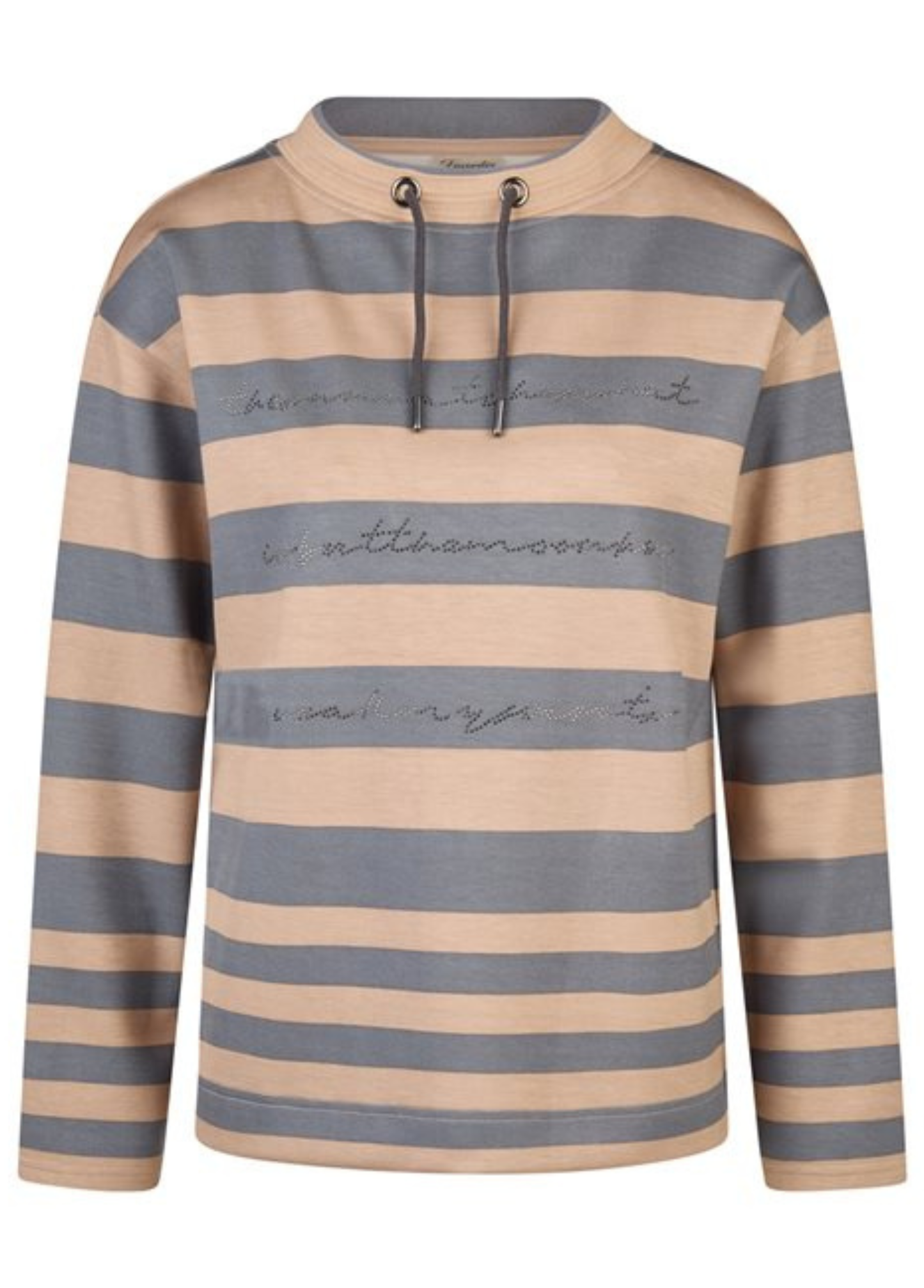 CAMISOLA CASUAL DE RISCAS HORIZONTAIS - BARBARA LEBEK